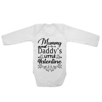 Mummy And Daddy's Little valentine - Long Sleeve Baby Vests