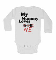 My Mummy Loves Me not Golf - Long Sleeve Baby Vests