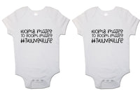 Womb Mates to Room Mates #Twins4Life Baby Bodysuits Set