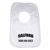 Salford Born and Bred Boys Girls Baby Bibs
