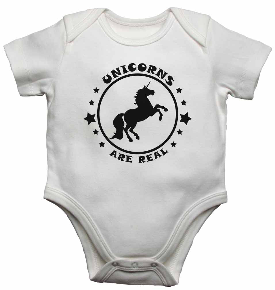 Unicorns are Real - Baby Vests Bodysuits for Boys, Girls