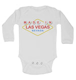 Made In Las Vegas Nevada - Long Sleeve Baby Vests