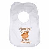 Mummy's Cheeky Little Monkey Boys Girls Baby Bibs