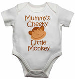Mummy's Cheeky Little Monkey - Baby Vests Bodysuits for Boys, Girls