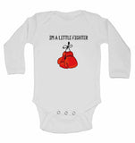 Im a Little Fighter - Long Sleeve Baby Vests for Boys & Girls