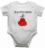 Im a Little Fighter - Baby Vests Bodysuits for Boys, Girls