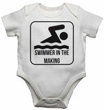 Swimmer in The Making - Baby Vests Bodysuits for Boys, Girls
