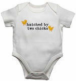 Hatched By Two Chicks - Baby Vests Bodysuits for Boys, Girls