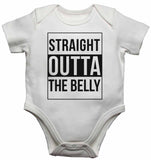 Straight Outta the Belly - Baby Vests Bodysuits for Boys, Girls