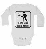 Tennis Star in The Making - Long Sleeve Baby Vests