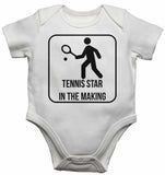 Tennis Star in The Making - Baby Vests Bodysuits for Boys, Girls