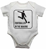 Footballer in The Making - Baby Vests Bodysuits for Boys, Girls