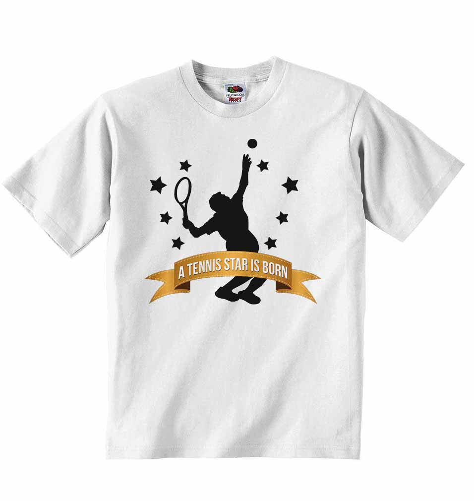 A Tennis Star is Born - Baby & Childs T-shirt