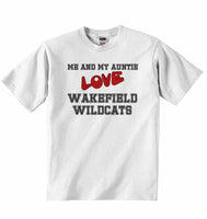 Me and My Auntie Love Wakefield Wildcats - Baby T-shirt