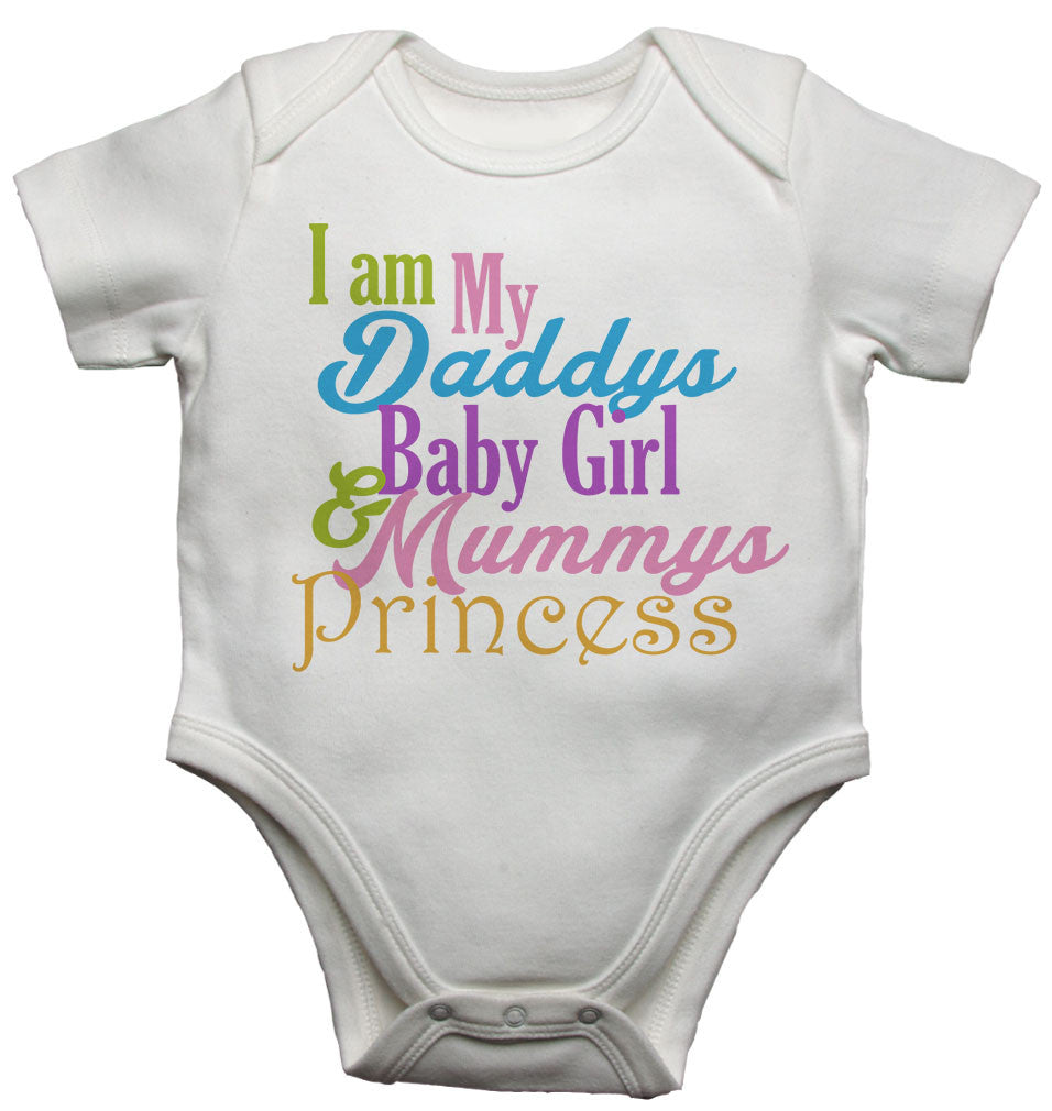 I am My Daddys Baby Girl Mums Princess Baby Vests Bodysuits for Girls