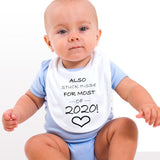 Personalised Soft Cotton Baby Bib Stuck Inside for Most of 2020 for Boys & Girls
