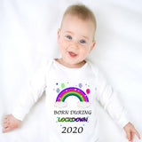 Baby Long Sleeved Vest Bodysuit Grow Born During Lockdown 2020 for Newborn Gift