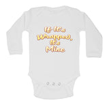 If It's Wrapped It's Mine Funny Christmas Birthday Present Baby Vest Bodysuit Long Sleeved