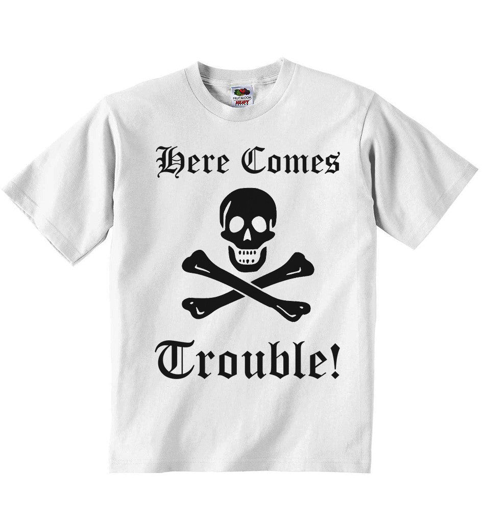 There Comes Trouble! - Baby T-shirt