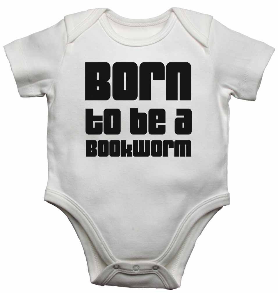 Born to Be a Bookworm - Baby Vests Bodysuits for Boys, Girls