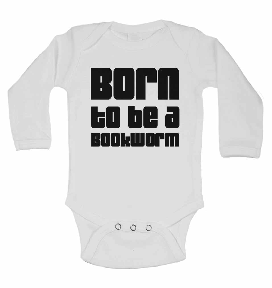 Born to Be a Bookworm - Long Sleeve Baby Vests