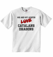 Me and My Auntie Love Catalans Dragons - Baby T-shirt