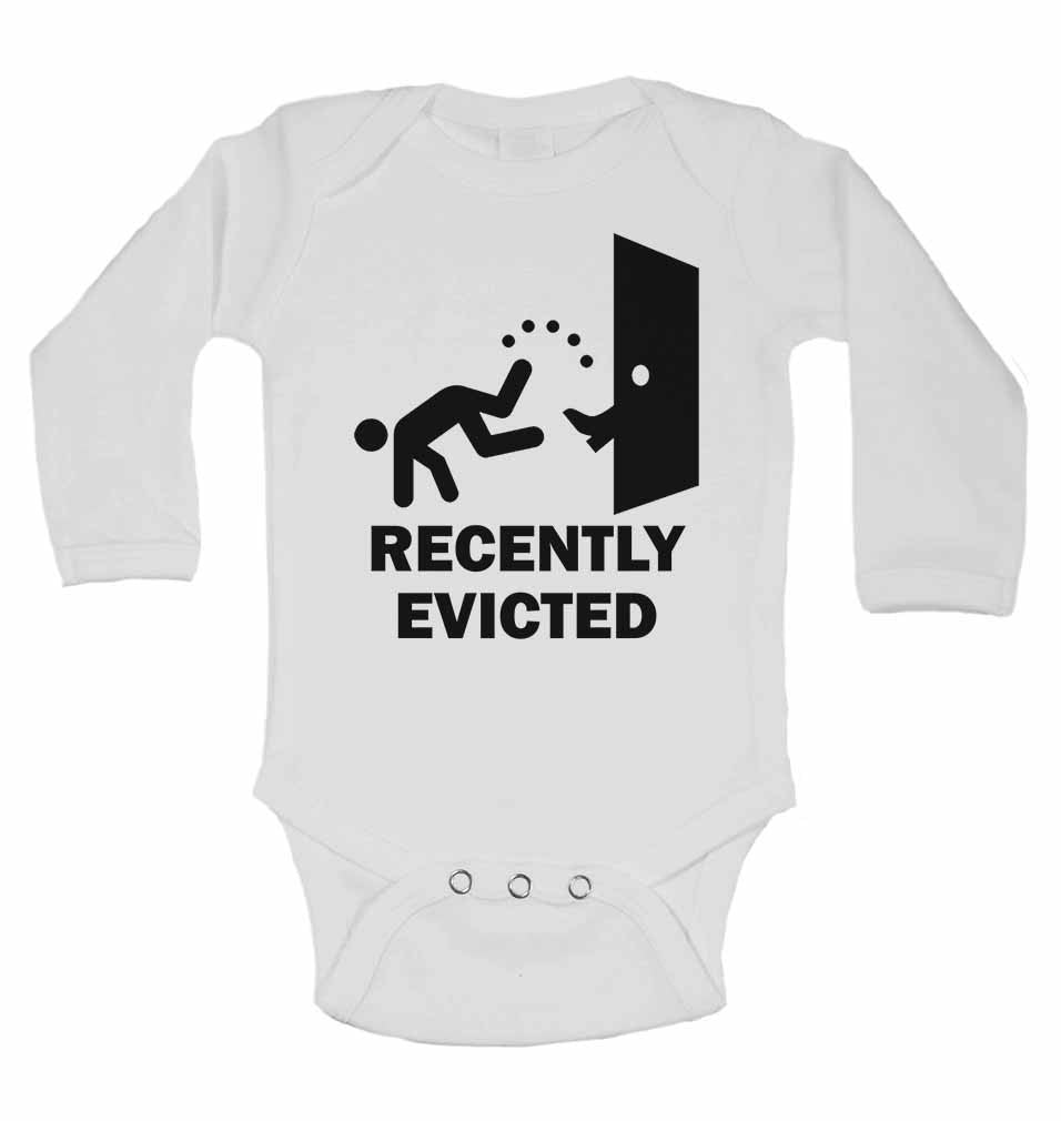 Recently Evicted - Long Sleeve Baby Vests