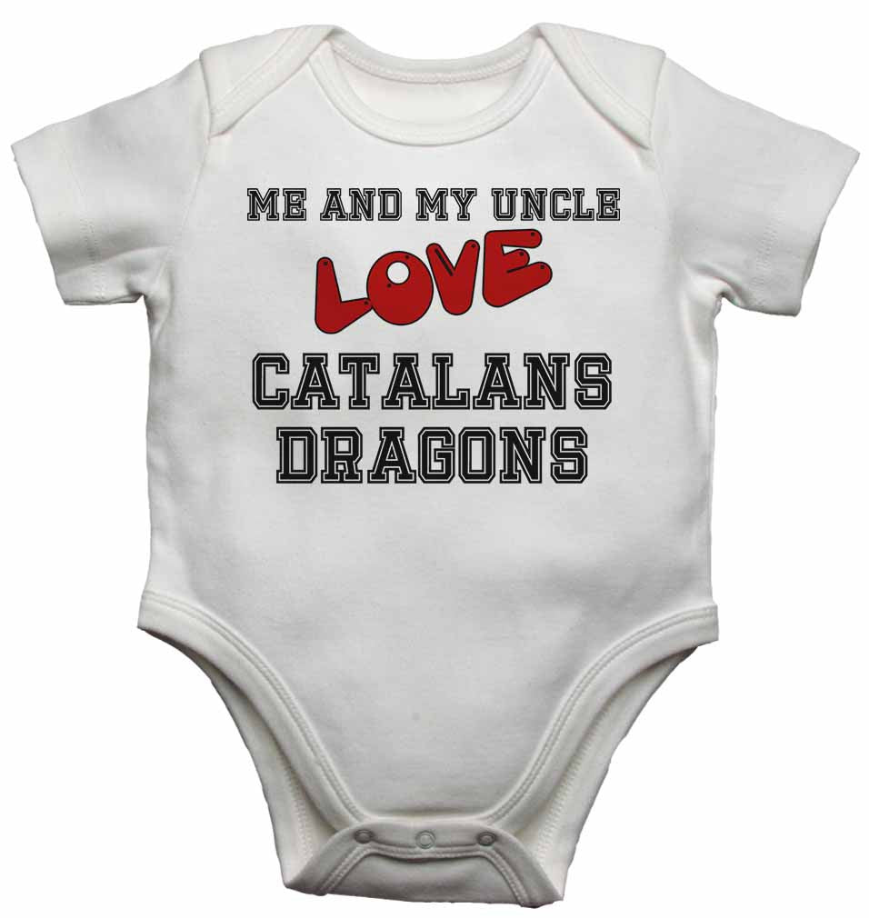 Me and My Uncle Love Catalans Dragons - Baby Vests Bodysuits for Boys, Girls