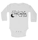 I Love You To The Moon and Back - Long Sleeve Baby Vests