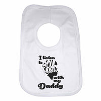 I Listen to Soul Music With My Daddy Boys Girls Baby Bibs