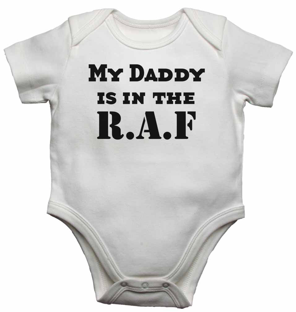 My Daddy is in The Royal Air Force - Baby Vests Bodysuits for Boys, Girls