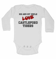 Me and My Uncle Love Castleford Tigers - Long Sleeve Baby Vests for Boys & Girls