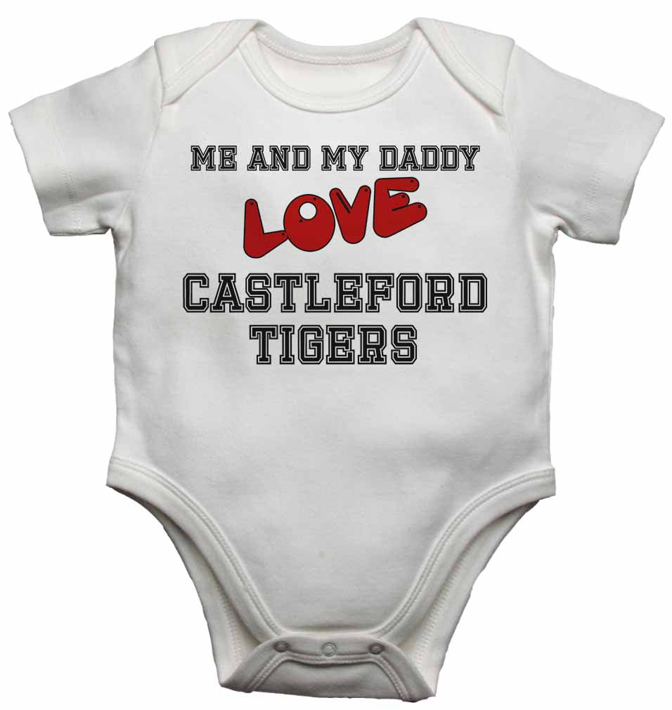 Me and My Daddy Love Castleford Tigers - Baby Vests Bodysuits for Boys, Girls