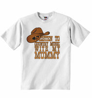 I Listen to Country Music With My Mummy - Baby T-shirt