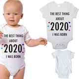 Soft Cotton BabyVests Bodysuits Grows The Best Thing About 2020 for Newborn Gift