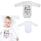 Baby Long Sleeved Vest Bodysuit Grow I Am Too Young For Mask For Newborn Gift