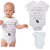 Baby Vest Bodysuit Grow My Parents Took Social Distancing Seriously Newborn Gift