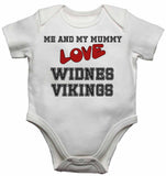 Me and My Mummy Love Widnes Vikings - Baby Vests Bodysuits for Boys, Girls