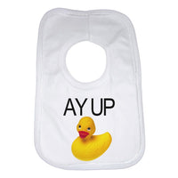 Ay Up Duck Yellow Rubber Duck Baby Bib