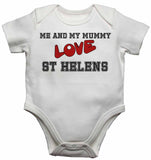 Me and My Mummy Love St Helens - Baby Vests Bodysuits for Boys, Girls