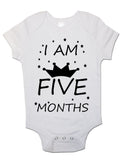 Soft Cotton Monthly milestone baby grow bodysuit kit baby shower baby announcement