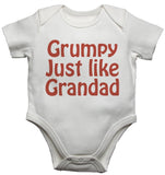 Grumpy Just Like Grandad Baby Vests Bodysuits