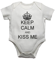 Keep Clam And kiss Me Baby Vests Bodysuits