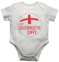 St Georges Day Baby Vests Bodysuits