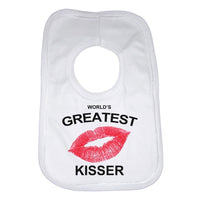 Worlds Greatest Kisser Baby Bib