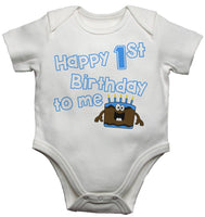 Happy First Birthday To Me - Boy Baby Vests Bodysuits