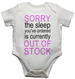 Sorry The Sleep You Ordered Is Currently Out Of Stock Girls Baby Vests Bodysuits