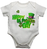 Happy St Patricks Day Baby Vests Bodysuits