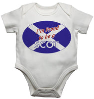 Im Proud To Be A Scot Baby Vests Bodysuits