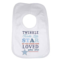 Twinkle Twinkle Little Star Boys Baby Bib